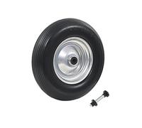 vidaXL Roue de brouette avec axe PU solide 4.00-8 390 mm