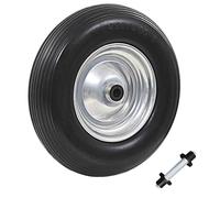 vidaXL Roue de brouette avec axe PU solide 4.00-8 390 mm