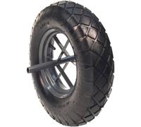 Roue de brouette gonflable 400x88mm alésage 20mm moyeu 255mm 150kg - 26408