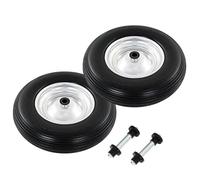 Roue de brouette - vidaXL - 4.00-8 - Lot de 2 - PU solide - 390 mm