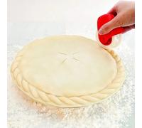 Roue de coupe de pâte à pizza, outils de cuisine, coupe-pâte, rouleau à bord, outils de cuisson, torsion manuelle, 1 pièce red