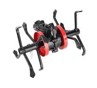 Roue de Cultivateur à 9 Dents de 26 Mm, Alliage de qualité Supérieure 2 en 1, Outil Polyvalent de Désherbage et D'ameublissement du Sol à 6 Griffes, compatibilité Universelle