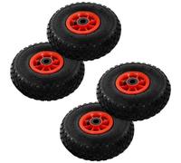 Roue de diable - vidaXL - 3.00-4 - Caoutchouc durable - 4 pièces - Charge 100 kg