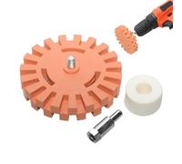 Roue de gomme pour enlever les autocollants, disque nettoyant pneumatique | pour enlever les rayures, disques abrasifs de coupe de roue de perceuse en caoutchouc spécial, dissolvant pneumatique