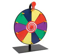 Roue de la chance de 30 cm, toupie de table, 10 compartiments, multicolore