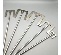 Roue de laboratoire à haut cisaillement, 1 palette lame type E en acier inoxydable avec largeur feuille 40 mm ou 120, d'agitateur tige, utilisée dans les outils mélange(80x8x350mm)