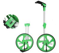 Roue de mesure mécanique numérique, distance précise avec poignée ergonomique, odomètre pliable portable pour tâches d'arpentage (jaune)