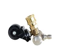 Roue de nettoyage de châssis de 1/4" pour nettoyeur haute pression avec raccord de déconnexion pour nettoyeur haute pression