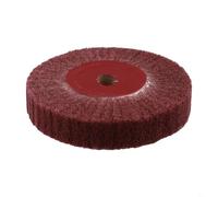 Roue de polissage en fibre de nylon grain 320 - Disque abrasif non tissé de 10,2 à 30,5 cm pour la finition du bois et du métal, trou de 20 mm pour perceuse et foredom (250 mm)