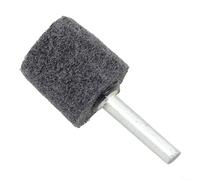 Roue de polissage en fibre de nylon grise de 20 mm avec tige de 6 mm pour outil rotatif, perceuse, métal, bois pour nettoyage et polissage de surface (25 mm)