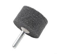 Roue de polissage en fibre de nylon grise de 20 mm avec tige de 6 mm pour outil rotatif, perceuse, métal, bois pour nettoyage et polissage de surface (40 mm)