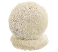 Roue de Polissage en Laine 7 Pouces Auto-adhésive 2 Pièces | Fibres Beige, Construction Simple Face, pour Detailing Automobile et Surfaces Gelcoat, Usage DIY