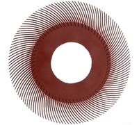 Roue de polissage Twister de 15,2 cm pour enlever la rouille du métal, disque de meulage en nylon de 150 mm avec émeri pour acier inoxydable, bois, ébavurage de peinture et finition de superficies