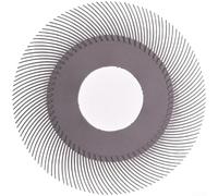 Roue de polissage Twister de 15,2 cm pour enlever la rouille du métal | Disque de meulage en nylon de 150 mm avec émeri pour acier inoxydable | Bois | Ébavurage de peinture et finition de superficies