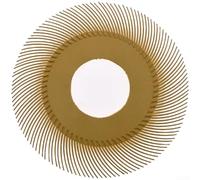 Roue de polissage Twister de 15,2 cm pour enlever la rouille du métal, disque de meulage en nylon de 150 mm avec émeri pour acier inoxydable, bois, ébavurage de peinture et finition de superficies