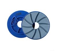 Roue de ponçage anti-escargot de 10 cm pour granit de marbre pour polissage des bords, disques en résine avec biseau pour bord pour sol en béton, utilisation humide sur machines automatiques, 10 mm