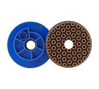 Roue de ponçage pour polissage des bords en marbre et granit - 10,2 cm - Utilisation humide - Disque bleu (grain 1500)