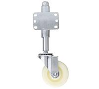 Roue de portail 102 mm, pivotante à ressort, 200 kg | Nylon Robuste, Roulette de Portail, Fixation, Charge 200 Kg, Montage, Pivot à Ressort, Diamètre 102 Mm