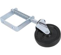 Roue de portail à ressort avec galet en caoutchouc - modèle pour charges lourdes - force 120 kg