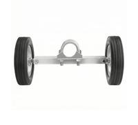 Roue de Porte Lourde Jumeau Roue de Portail Roulette de Support Roue de Grillage Acier et Caoutchouc Robustes Montage Réglable avec Étrier en U Adaptée aux Portails d'Allée Clôtures Fermes, 8 Pouces