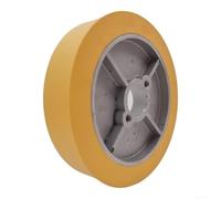 Roue de presse en caoutchouc 180 x 40 mm pour le travail du bois Protection | Corps en caoutchouc antidérapant, amortit les vibrations, protège les pièces, idéal pour le fraisage, le rabotage