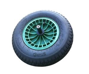 Roue de rechange FORT | roue 400x100 brouette brouette de jardin brouette de chantier | axe long
