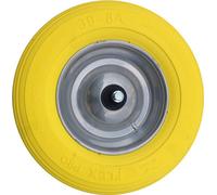 Roue de rechange FORT | Roue Flex Pro Steel 400x100 mm Brouette Brouette de jardin Brouette de chantier