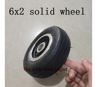 Roue De Scooter Électrique Super 6 Pouces, Pneu Solide 6x2, Moyeu En Métal Pour Pièces De Roue De Chariot