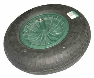 Roue de secours 400x100 en plastique avec axe long 190mm
