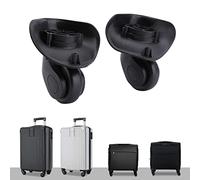 Roue de Valise Universelle 2 Pièces - Roulettes Pivotantes 360° pour Bagages, Remplacement de Roues pour Valises Gauche et Droite