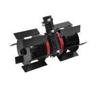 Roue Désherbeuse 9 Dents pour Motoculteur, Désherbeur Mécanique avec Lames Larges, Herse Rotative pour Jardin Potager, Outil de Désherbage pour Tondeuse Scarificateur
