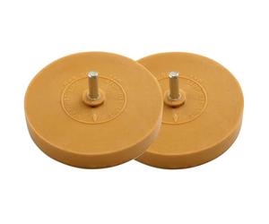 ROUE, DISQUE CAOUTCHOUC GOMME POUR ELIMINER LES ADHESIFS (LOT DE 2)