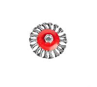 Roue en fil d'acier pour meuleuses M14, brosse abrasive torsadée 100 mm, 115 mm, 125 mm pour enlever la rouille et polir l'acier inoxydable (100 mm)