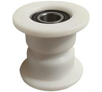 Roue excentrique en nylon pour bras de scie de table de rechange blanc rouleau coulissant résistant aux hautes températures outil de travail du bois accessoire 6,3 cm (63-H48)