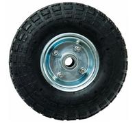 Roue gonflable 10 métal 260 x 85 mm axe central WERKA PRO 1 pièce