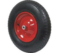 Roue gonflable 400x100mm alésage 12mm moyeu 98mm 150kg - pour brouette - 26317