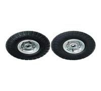 Roue gonflable axe déporté WERKA PRO & 10368 - Roue gonflable - D : 260 x 85 - Alésage 20 mm - Moyeu 54 mm - Idéal pour diable, chariot - Axe déporté