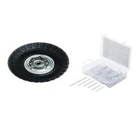 Roue gonflable axe déporté WERKA PRO & BGS Diy 88138 | Assortiment de goupilles | Ø 1,6-3,2 mm | 135 pièces