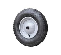 Roue gonflable D.400mm Largeur de roue 100mm avec axe et palier lisse plastique CAPITO