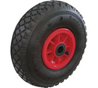 Roue gonflable jante PVC 260x85mm alésage 20mm moyeu 70mm 150kg - pour diable - 26327