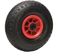 Roue gonflable pour chariot 26 x 8.5 cm - Axe 25 mm - Linxor Noir G