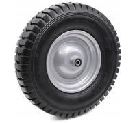 Roue gonflée complète - UN - Axe FI12 - 4.00-8 - 8PR - Diamètre 400 mm - Largeur 100 mm - Trou pour axe 12 mm