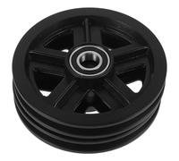 Roue Gorge de Portail, Rouleau Coulissant Pom, 1 Paire, Robuste | Poulie à Roulement Lourd, Usage Mobilier et Rails, Trou Central 14,5mm, Gorge 7mm