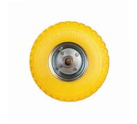 Roue increvable jaune 10 260 x 85 mm axe central WERKA PRO Alésage 20mm