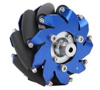 Roue Mecanum 4 pouces à droite, aluminium avec rouleaux en caoutchouc TPU, pièces pour robots industriels