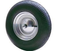 Roue gonflable D.400mm Largeur de roue 100mm avec axe et palier lisse plastique CAPITO