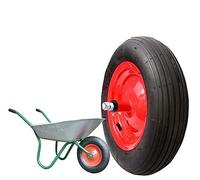 Roue pneumatique complète 3.50-8 (2pr) Pneu de rechange pour Brouette Modèle Vespa AXE Long 155mm Caoutchouc