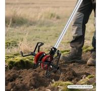 Roue pour motoculteur - Roue pour charrue profonde - Usage intensif - Alliage aluminium-cuivre - Dents de cultivateur - Pour motoculteur/motobineuse - Noir