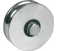Roue pour Portail Coulissant Ø 120mm- 2 Roulement à Billes - Gorge Demi-rond - IBFM - 363120