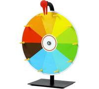 Roue tournante - Jeu de la roue des prix - Jeu de fête - Facile à nettoyer - 30 cm - Multicolore